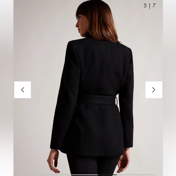 Ted Baker Rytaa Short Wool Coat, Black, Size 2 - Picture 14 of 14